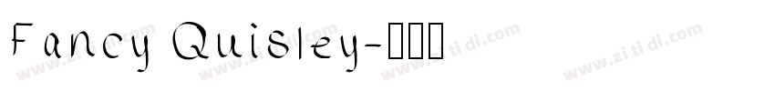 Fancy Quisley字体转换